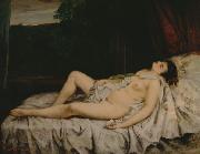 Gustave Courbet Sleeping Nude oil painting